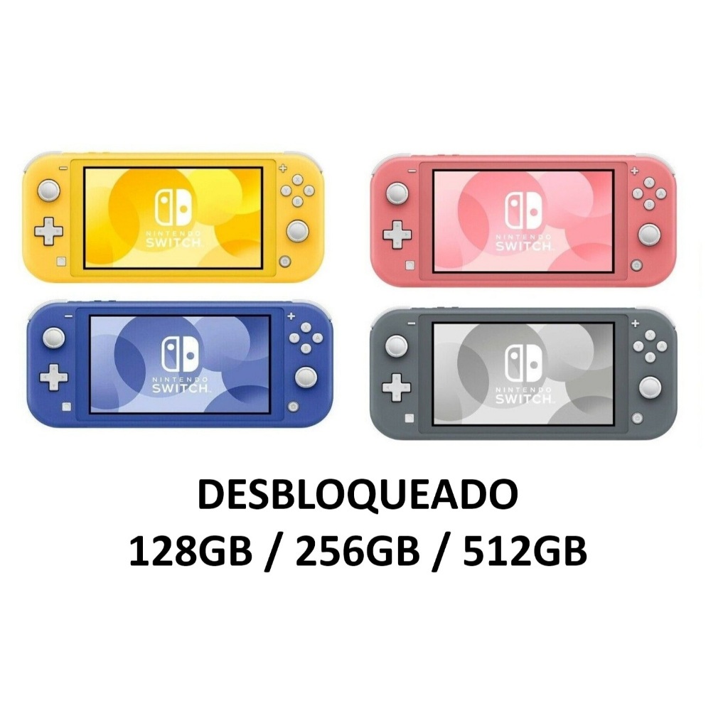 Nintendo Switch Lite NOVO - Desbloqueado