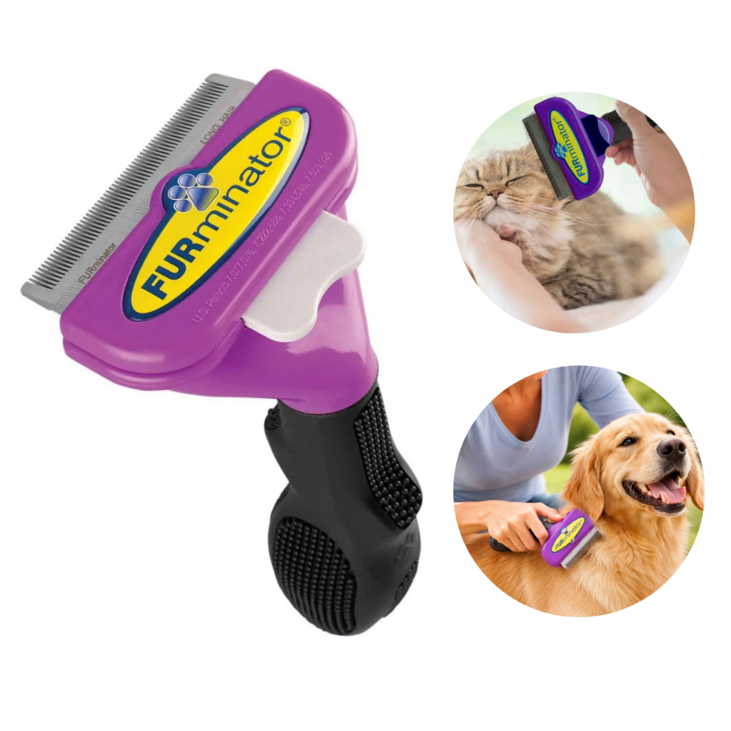 Escova Furminator Para Cães E Gatos Removedora De Pelos Prifissional