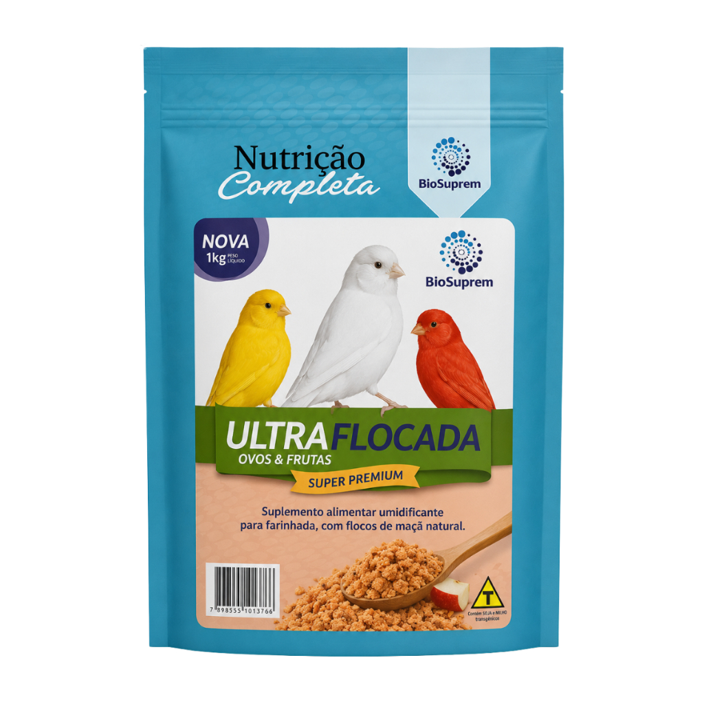 Biosuprem - Ultra Flocada Ovos E Frutas Para Pássaros - 1kg
