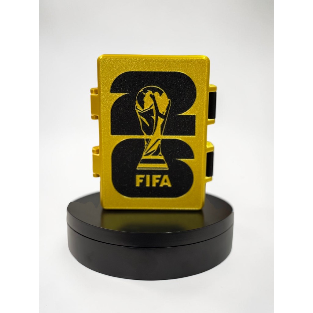 Porta Figurinhas Estojo Organizador Copa do Mundo Futebol 2026 Caixa Fundo Removível