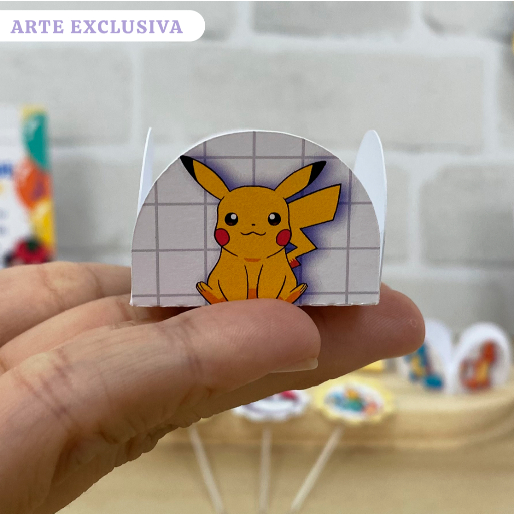 Forminhas POKEMON | Forminhas de doces Brigadeiro Decoração Aniversário Festa Infantil POKÉMON