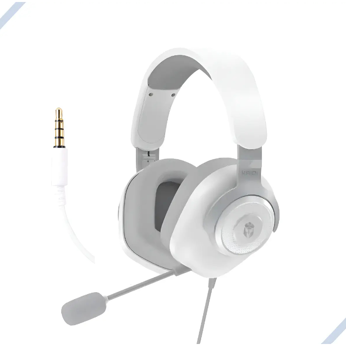 Headset Gamer Kaidi KD-G31 Branco Com Fio P2