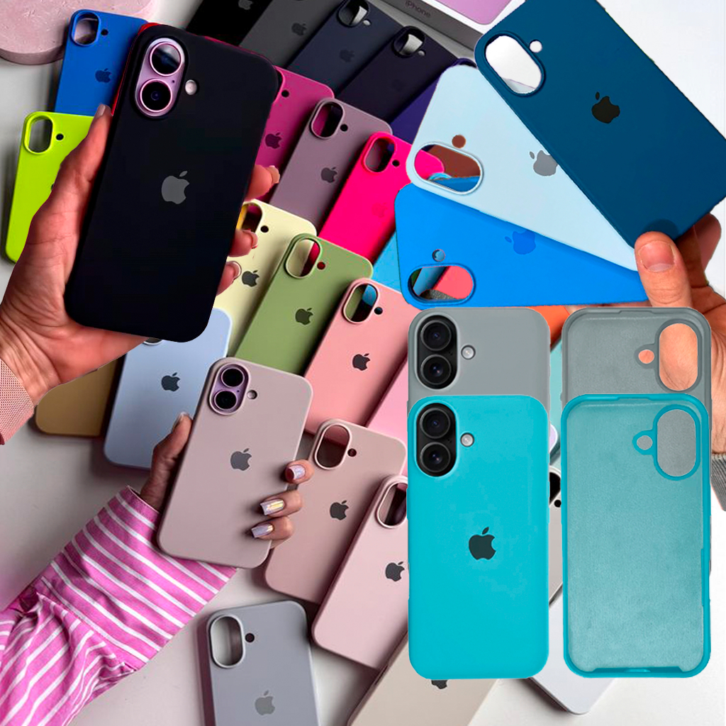 Capinha Case iPhone 17 Silicone Aveludada Para iPhone Capa Premium