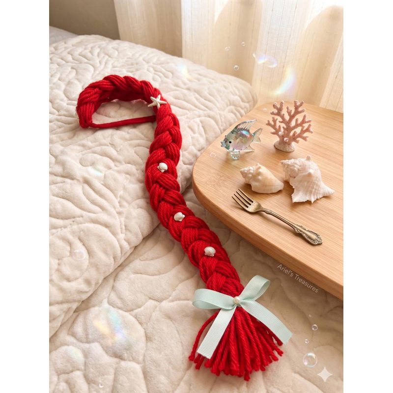 Tiara meia princesa merversário | Laço Tiara princesa Ariel | Fantasia disney