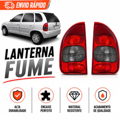 Lanterna Traseira Corsa Hatch 4 Portas 2000 2001 A 2009 Fume