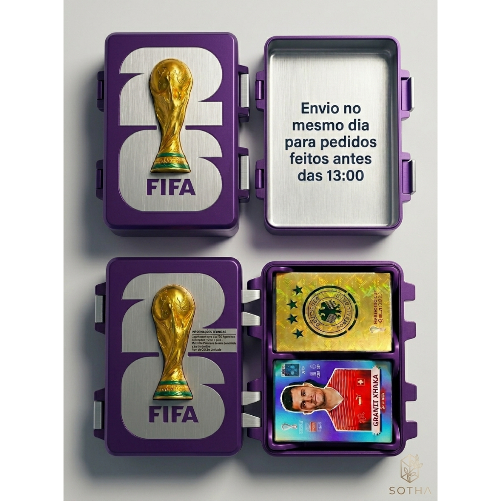 Suporte para figurinhas até 1000 Figurinhas álbum copa do mundo Porta Figurinha álbum de Figurinhas