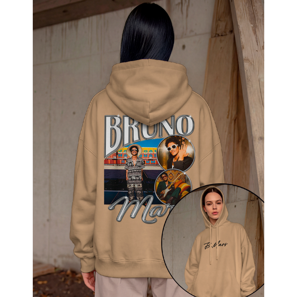 Moletom Bruno Mars Flanelado do P ao GG Blusa de Frio Quentinha Confortável para Sair Bruno Mars