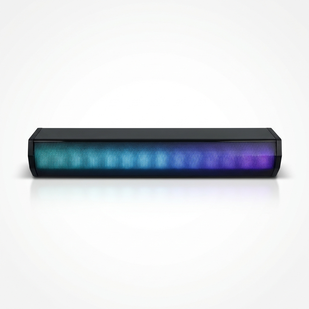 Caixa De Som Soundbar Rgb Usb Para Pc Gamer Wassay Compacta