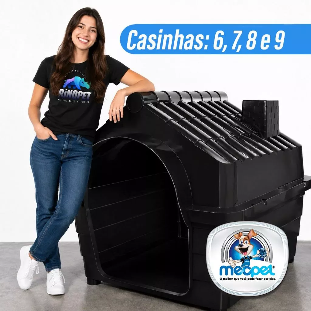 Casa Casinha Plástica Para Cachorro N6 N7 N8 N9 Porte Médio e Grande Extra Grande Big