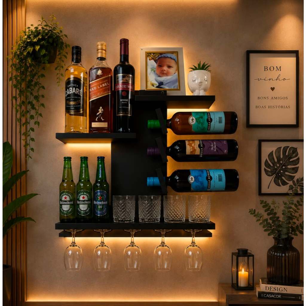Bar Barzinho de Parede Adega Área  Promoção
