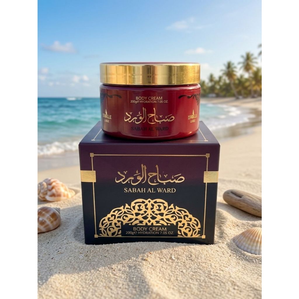 - CREME PASTA HIDRATANTE ÁRABE SABAH AL WARD FEMININO - ISABELLE LA BELLE 200ML -