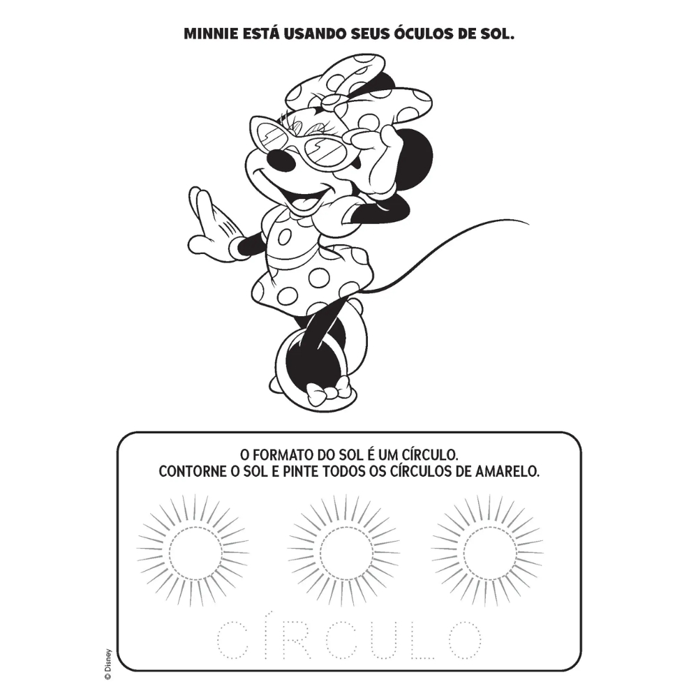 Livro Infantil Colorir e Aprender Disney Minnie · foto 2