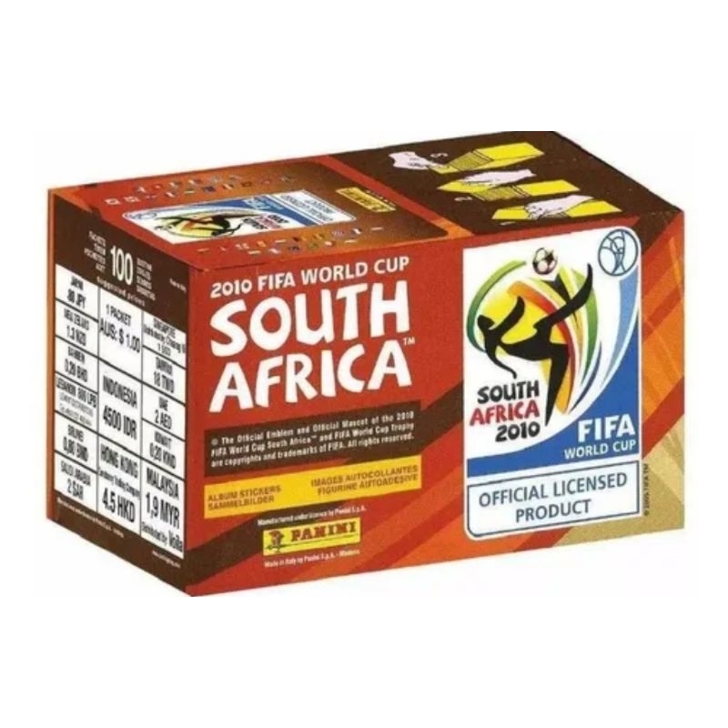Caixa Lacrada Copa Do Mundo 2010 África do Sul 100 Envelopes