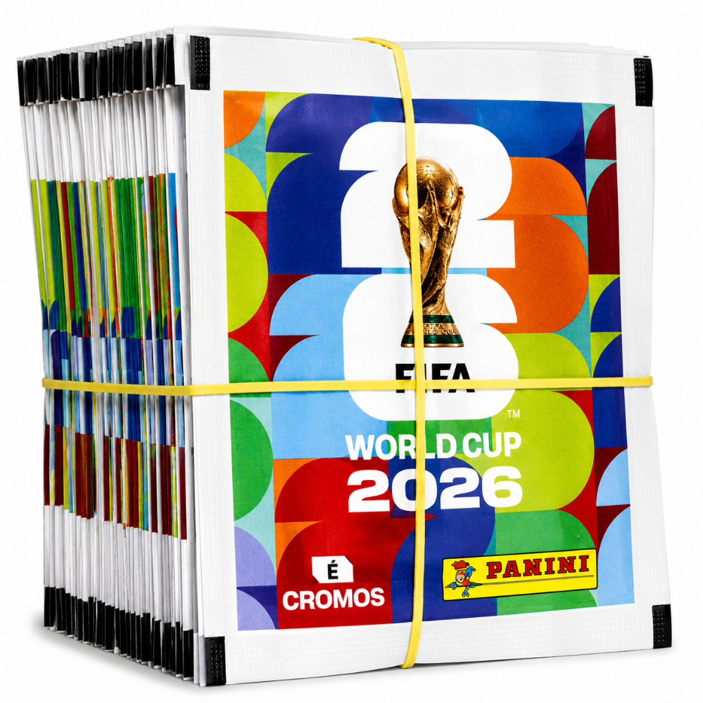 Kit 70 140 210 Figurinhas Copa do Mundo 2026 7 por pacote Chance de Lendária Edição Especial Top