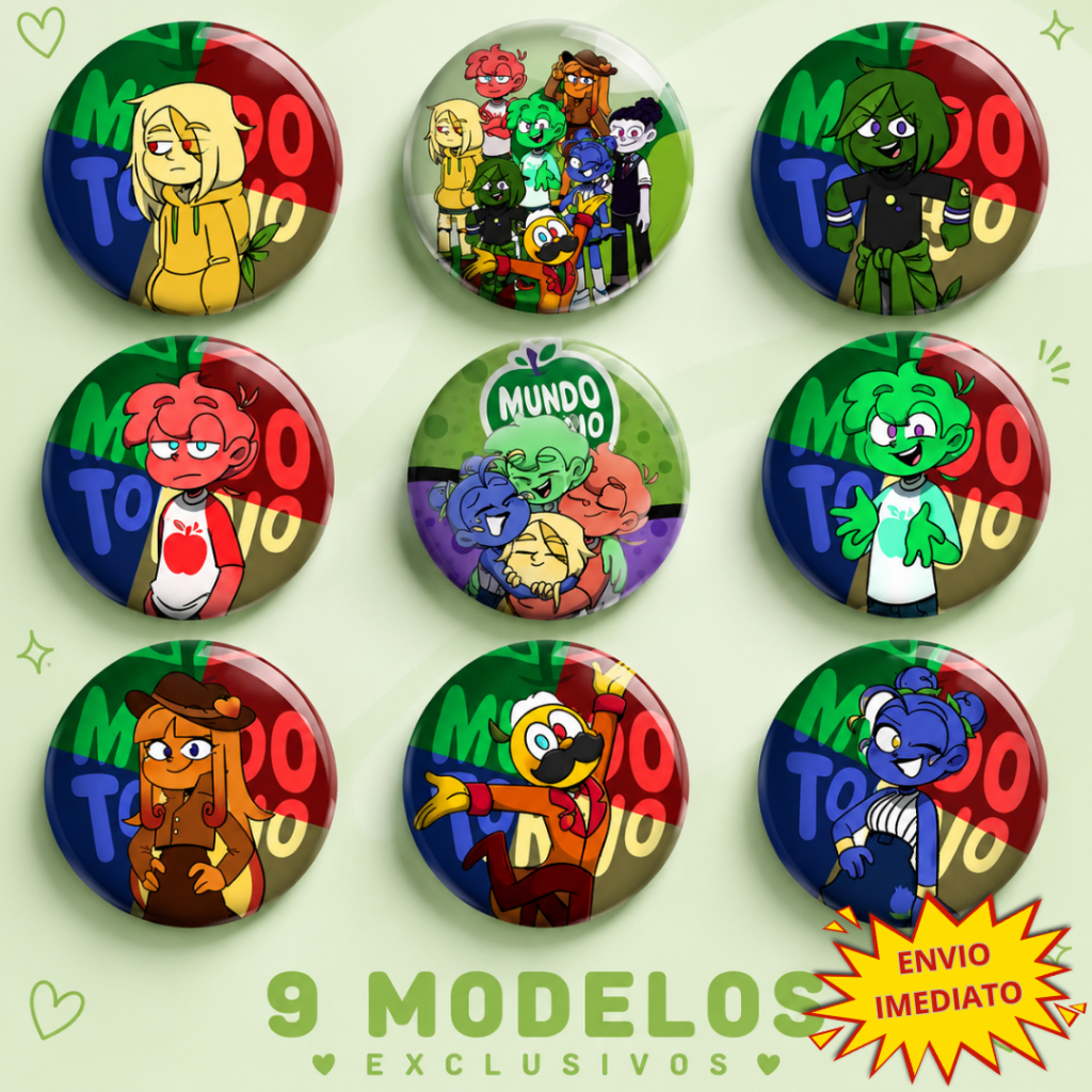 9 BOTTONS MUNDO TORAJO DE 3,5mm CARTELA DECORADA