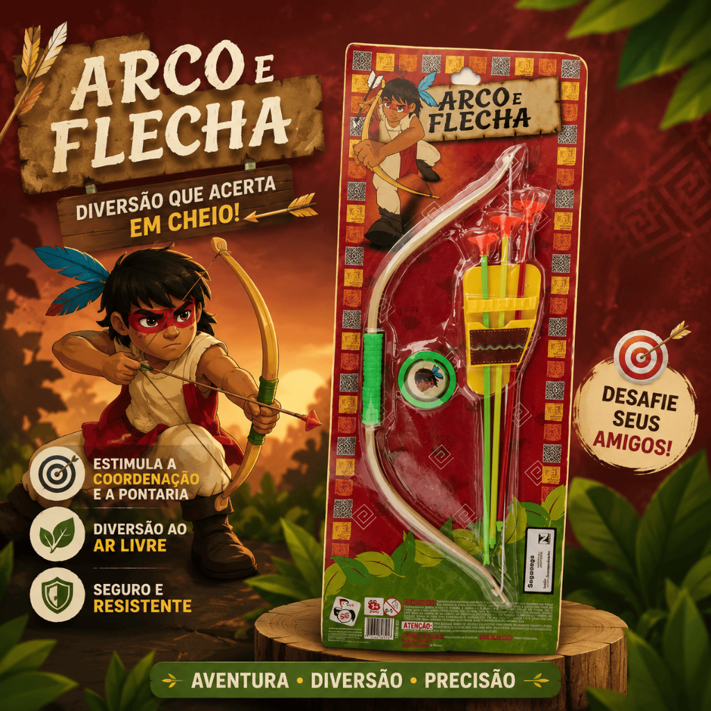 kit Arco e flecha brinquedo