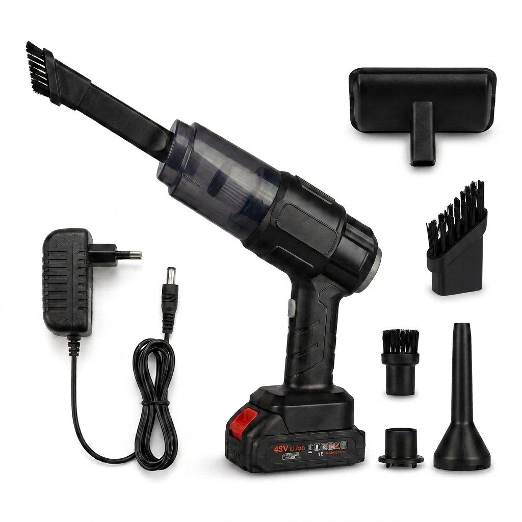 Aspirador De Pó Para Carro Sem Fio 48V - 3000mAh / 30W Recarregável De Alta Potência- XL