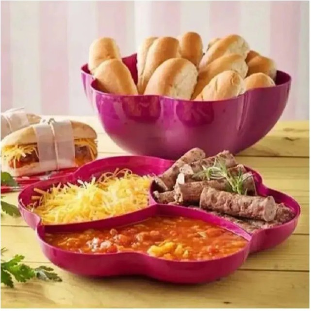 Tupperware Big Tigela Bowl Bacia Floresta 5,6 L Rosa Tupper