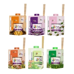 Kit Difusor de Ambientes Cravo e Canela Lavanda Flor Algodão Sândalo Jardim Encantado Bambu 250ml