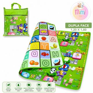 Tapete Térmico Dupla Face 120x180 - Tapete Dobrável Infantil Emborrachado 1,50 x 2,00