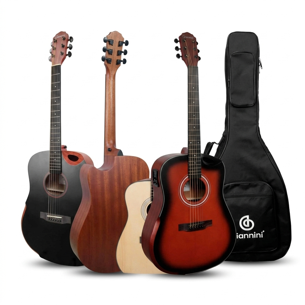 Violão Eletroacústico Giannini Acoustik Gdh Ceq C/Capa