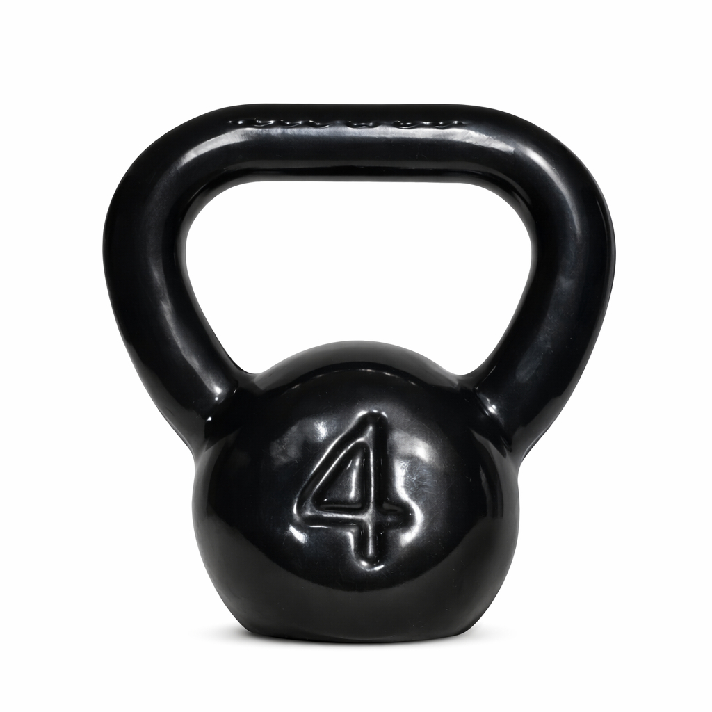 KETTLEBELL PESO EMBORRACHADO 4KG MUSCULAÇÃO ACADEMIA FITNESS CASA TREINO FUNCIONAL CROSSFIT RESISTENTE GYM