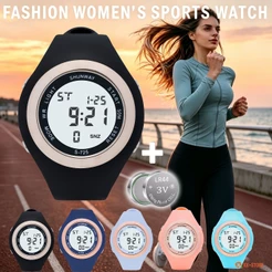 Relógio Feminino Digital A Prova D Água Original Relogio De Pulso Silicone De Moda Esportivo Cronômetro