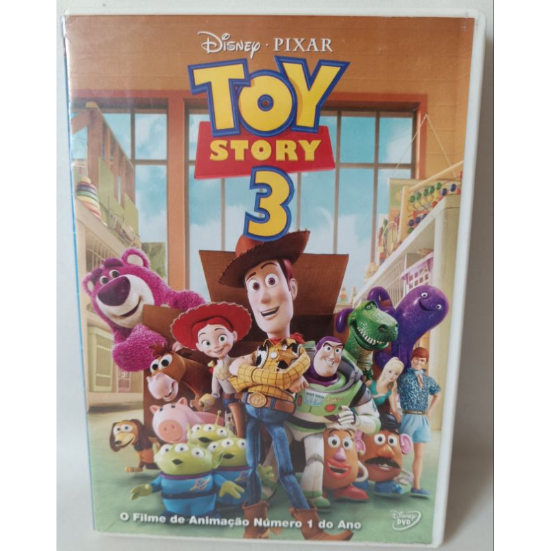 DVD Toy Story 3 Dublado Disney Pixar filme desenho infantil clássico colecionador