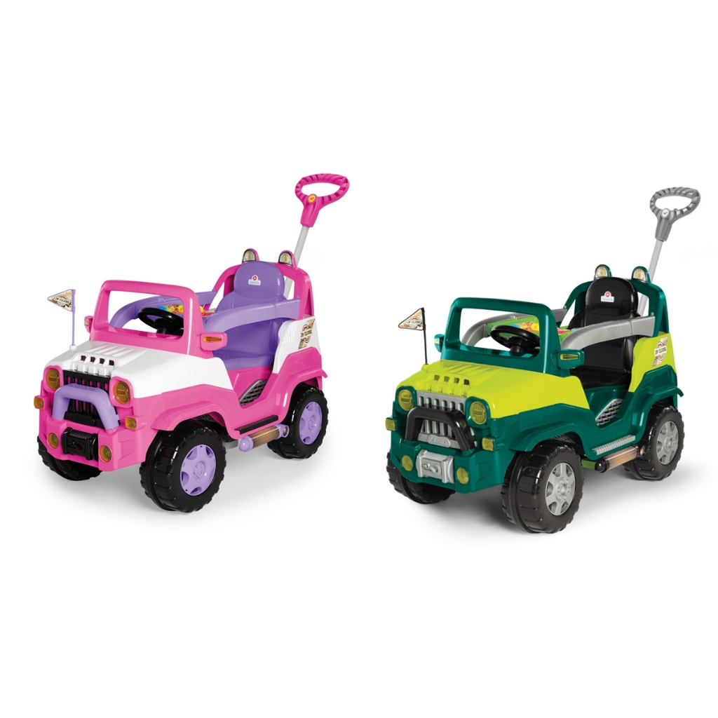 Carrinho De Passeio Infantil Calesita Pedal Empurador Para Bebê Diipi