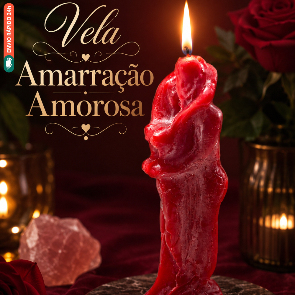 Vela de Magia Amarração Amorosa - 16cm