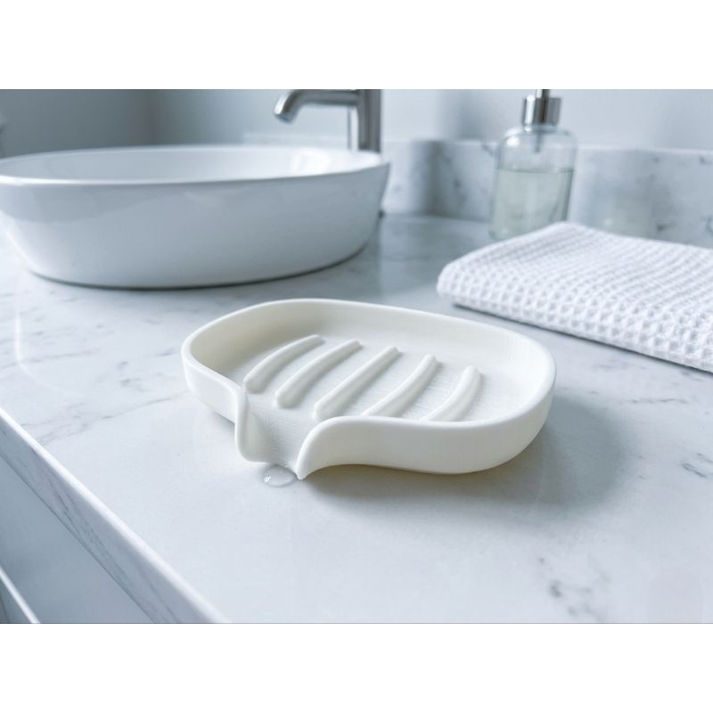 Saboneteira com Drenagem Automática Moderna e Design Minimalista em PETG Premium