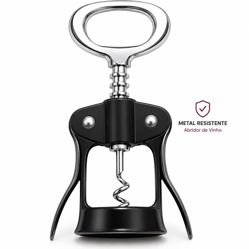 Saca Rolha Borboleta Inox Profissional para Cozinha