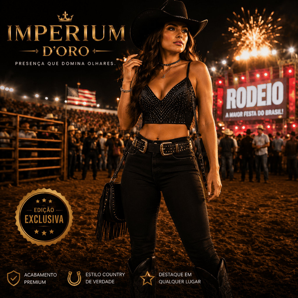 Cinto Country Feminino Sertanejo 2 Fivela Luxo — Destaque no Rodeio Presença que Impõe Estilo