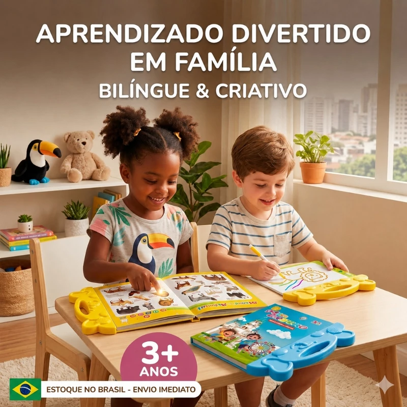 Livro Educativo Infantil Bilíngue Interativo com Som — foto 4