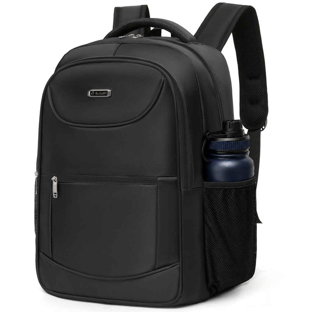 Mochila Executiva Impermeável para Notebook com Grande Capacidade Bolsos Laterais Escola Trabalho Viagem Unissex
