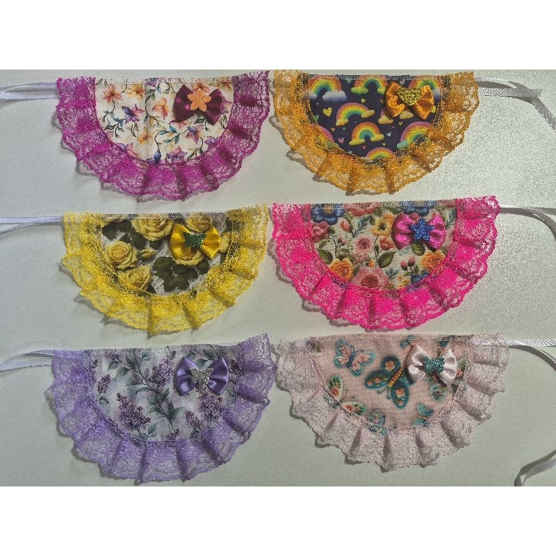 Bandanas estilo babador M, estampas sortidas, 10 unidades, banho e tosa, pet shop