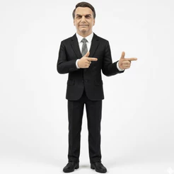 Estatueta Jair Bolsonaro 18 cm | Boneco Decorativo Colecionável