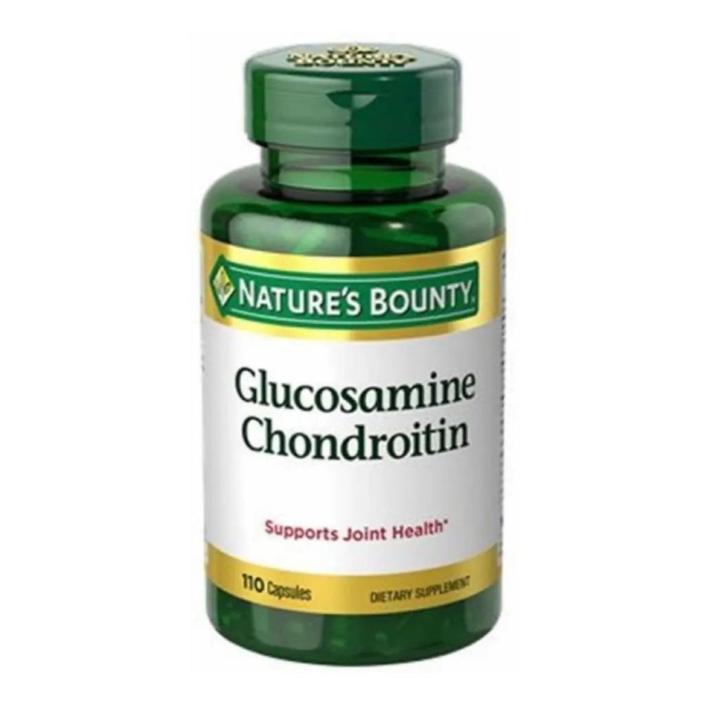 GLUCOSAMINE CHONDROITIN NATURE'S BOUNTY 110 CAPSULAS IMPORTADO EUA