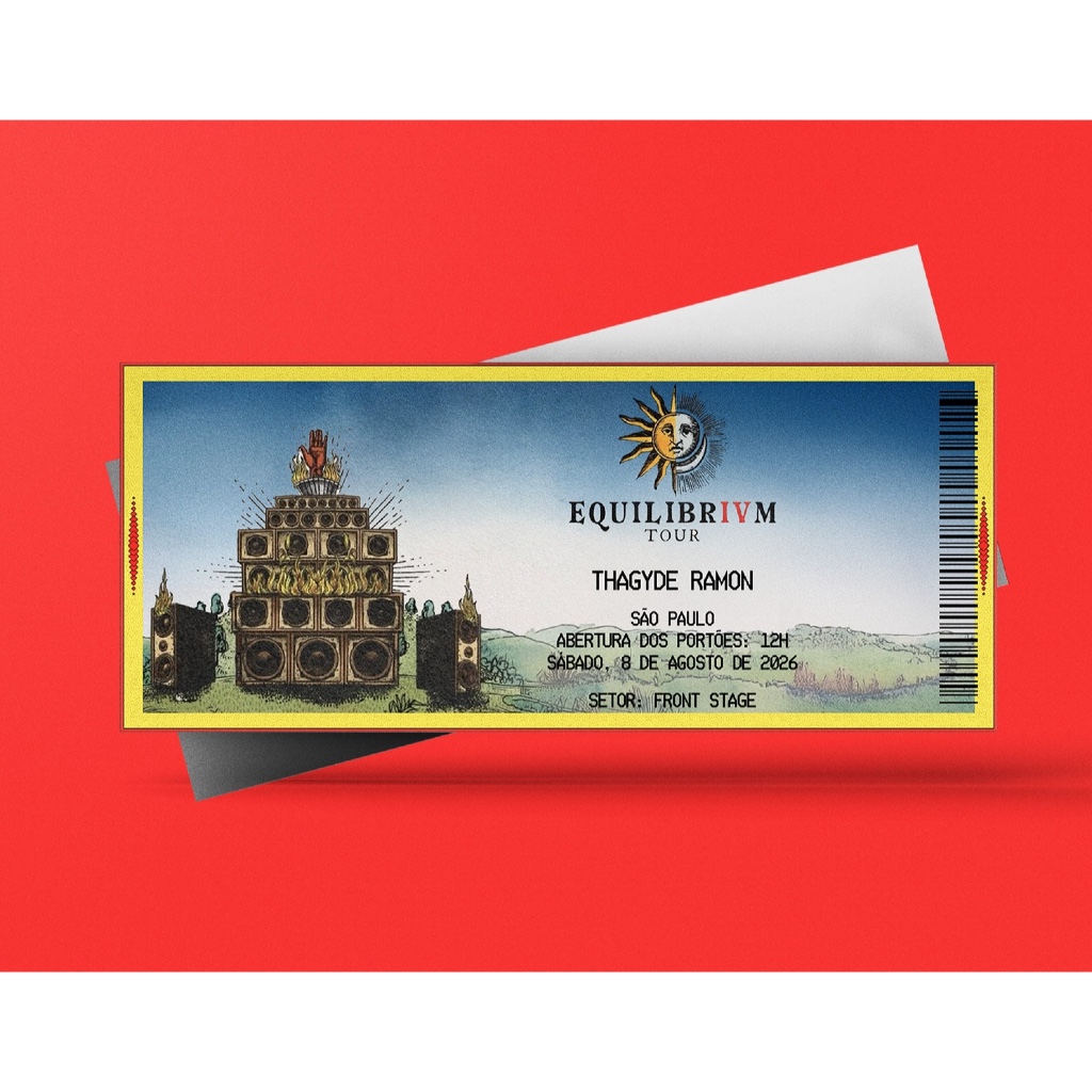 Ingresso Holográfico Personalizado Anitta - Equilibrivm Tour