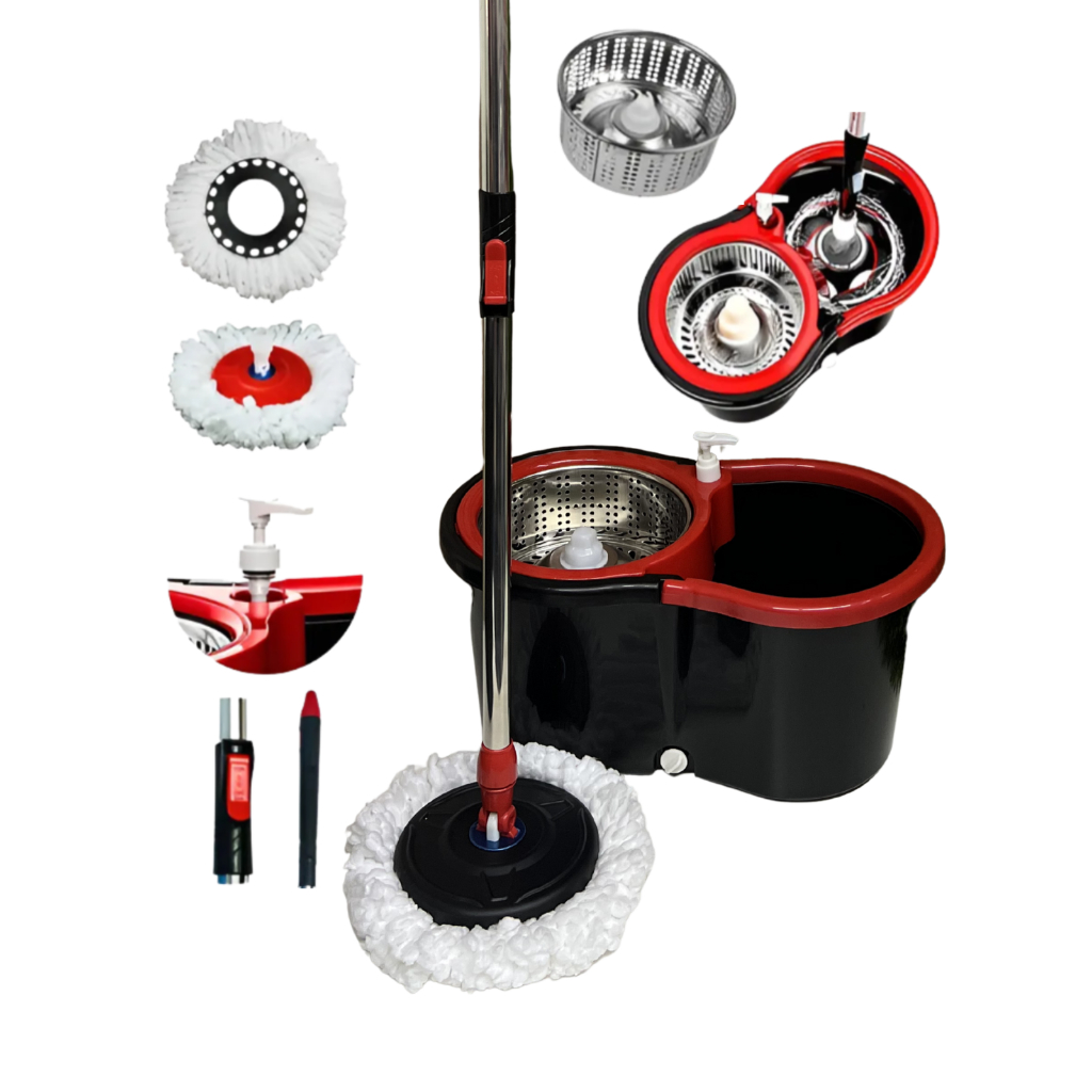 Mop Giratório 360° King 12 Litros – Limpeza Prática e Sem Esforço