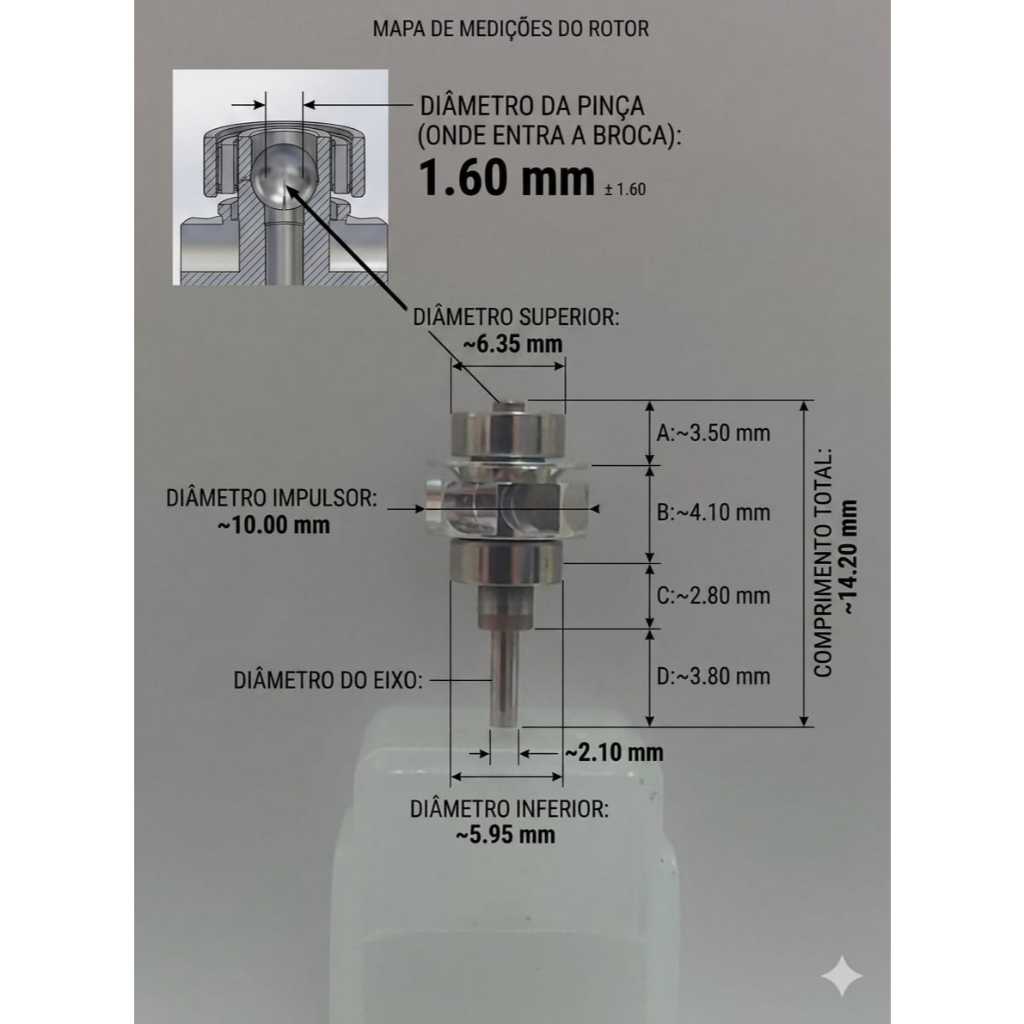 Turbina Nsk Alta Rotação Kavo 636cp Led Torque Rotor Mini — imagem 2 de 2