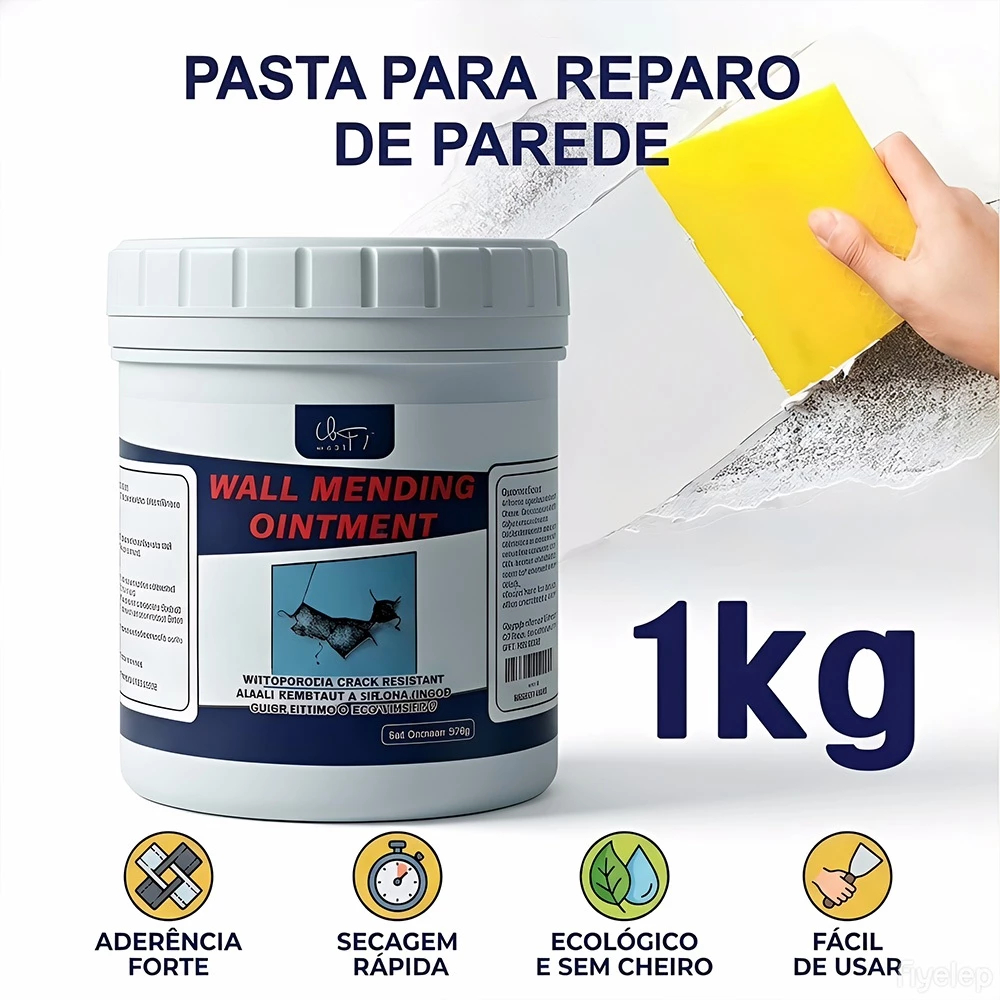 500g/1kg/2kg pasta de reparação da parede, reparação da pele da parede, rachadura, queda, buraco+LA