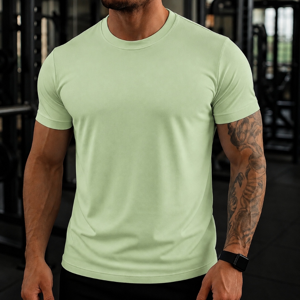 Camiseta Masculina de Academia Masculina Lisa Casual Treino Musculação