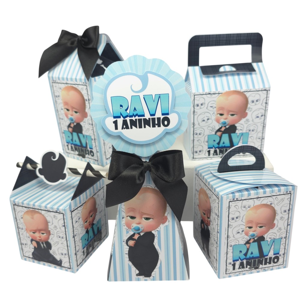 Kit Festa PODEROSO CHEFINHO Lembrancinha Personalizada Pegue e Monte 5 modelos de caixa