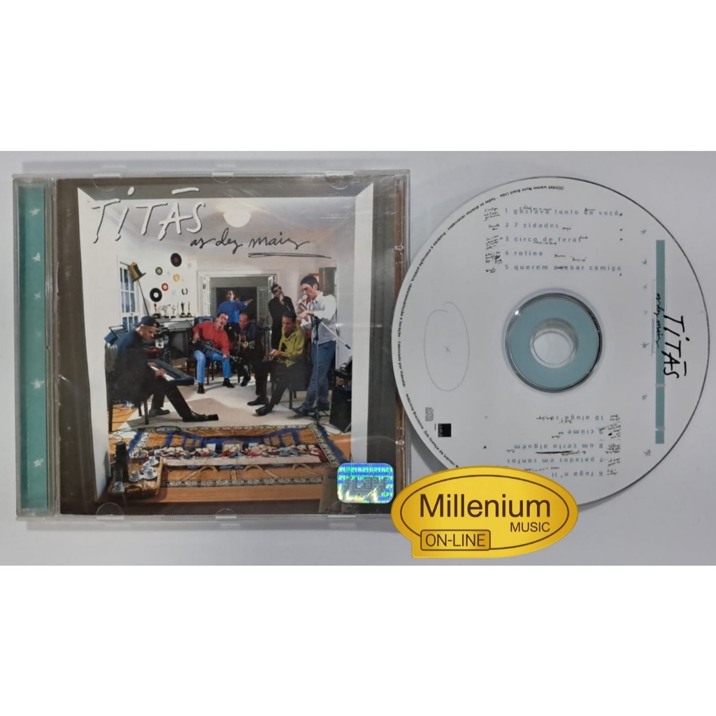 CD Titãs  As Dez Mais 1999 Original Gravadora Colecionador Ótimo Estado