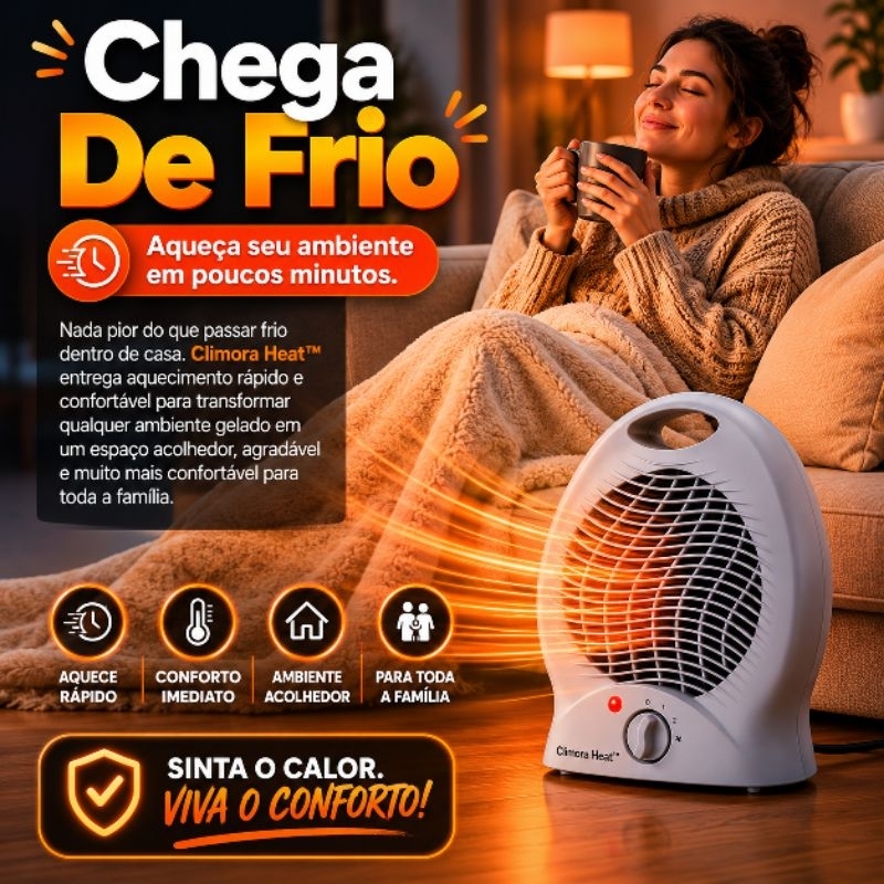 Aquecedor Eletrico Portatil 2000w Alta Potencia Compacto 220v Cinza Ambiente Casa Escritório