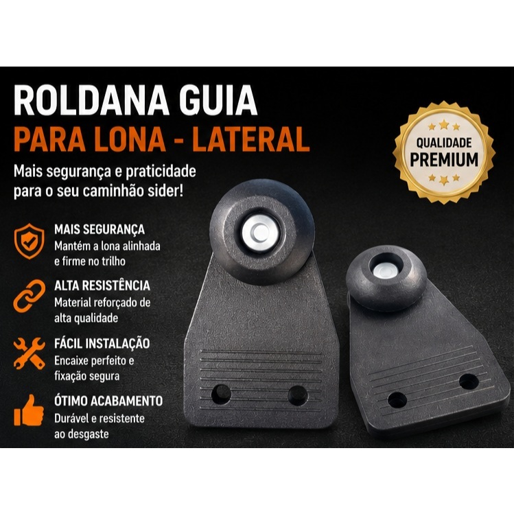 15 a 50 Peças Roldana Rodizio Rolamento Rodinha Da Lona Caminhão Sider Carroceria Trilho Nylon