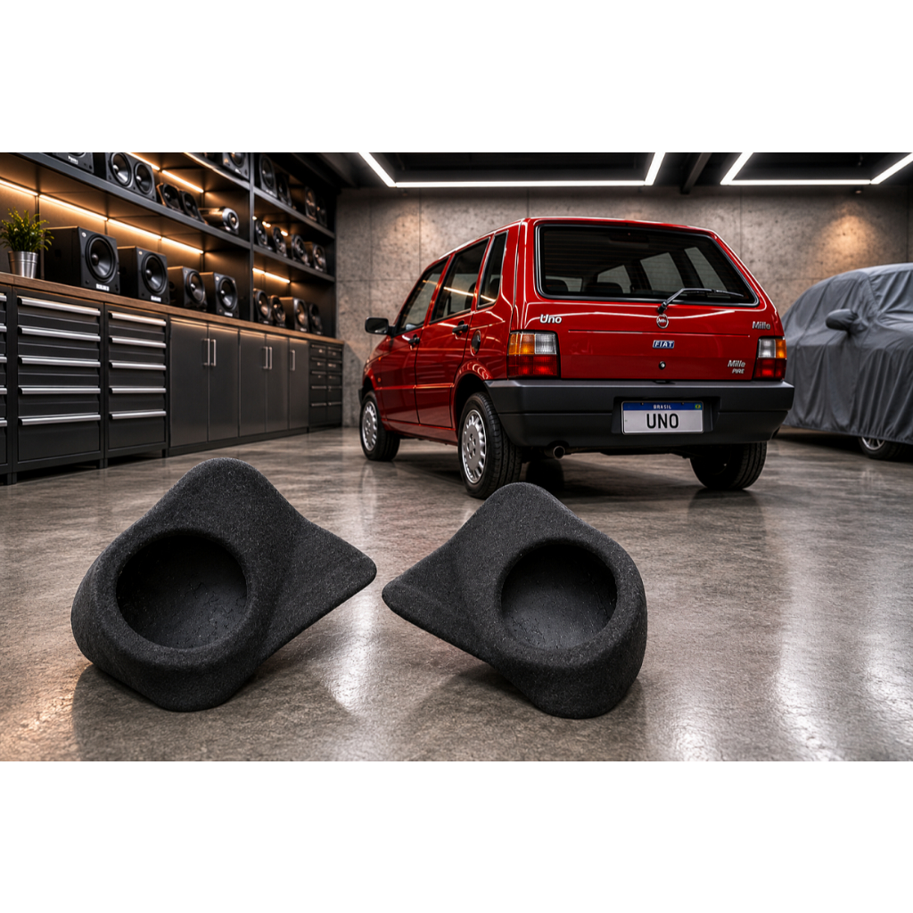 Caixa Pezinho Acústico p/ Fiat Elba, Fiorino, Panorama e Uno G1