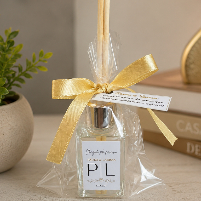 Lembrancinha Para Casamento/Chá de Bebê/Maternidade - Difusor de Ambiente Personalizado