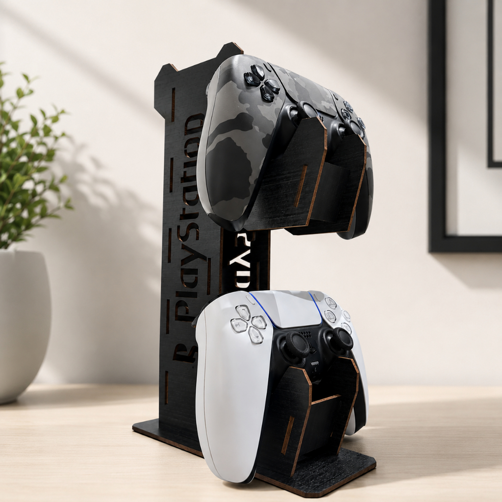 Suporte Controle PS5 PS4 Playstation Mdf Organização